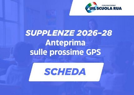 Supplenze 2026–28: anteprima sulle prossime GPS (SCHEDA)